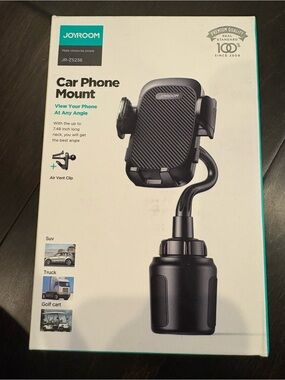 New  JOYROOM Car Phone Mount – Cup Holder & Air Vent – JR-ZS236